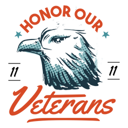 Adler-Abzeichen zum Veteranentag PNG-Design