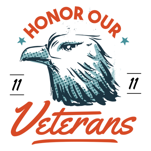 Veteran's day eagle badge