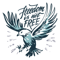 Veteran's day freedom eagle badge PNG Design Transparent PNG