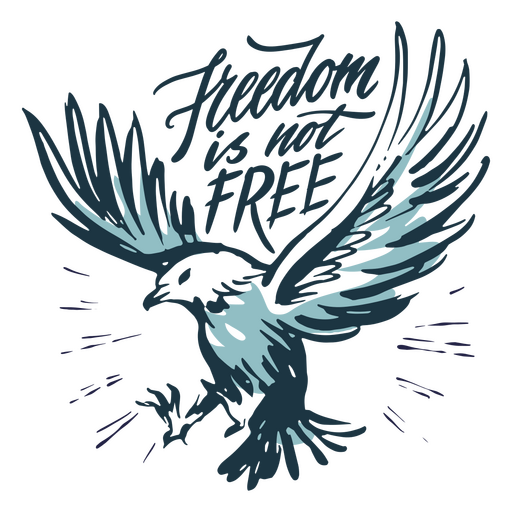 Distintivo de águia de liberdade do dia do veterano