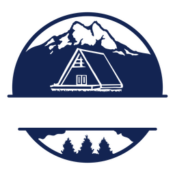 Seehütte im Freien PNG-Design
