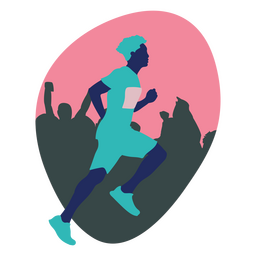 Pessoas de homem de corrida de maratona Desenho PNG