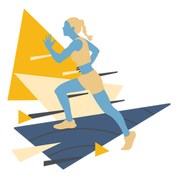 maratón, correr, mujer, gente Diseño PNG