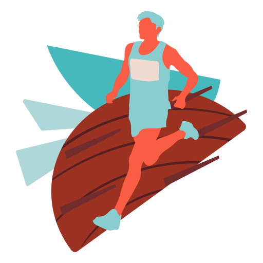 Sportler Marathon Mann Menschen PNG-Design