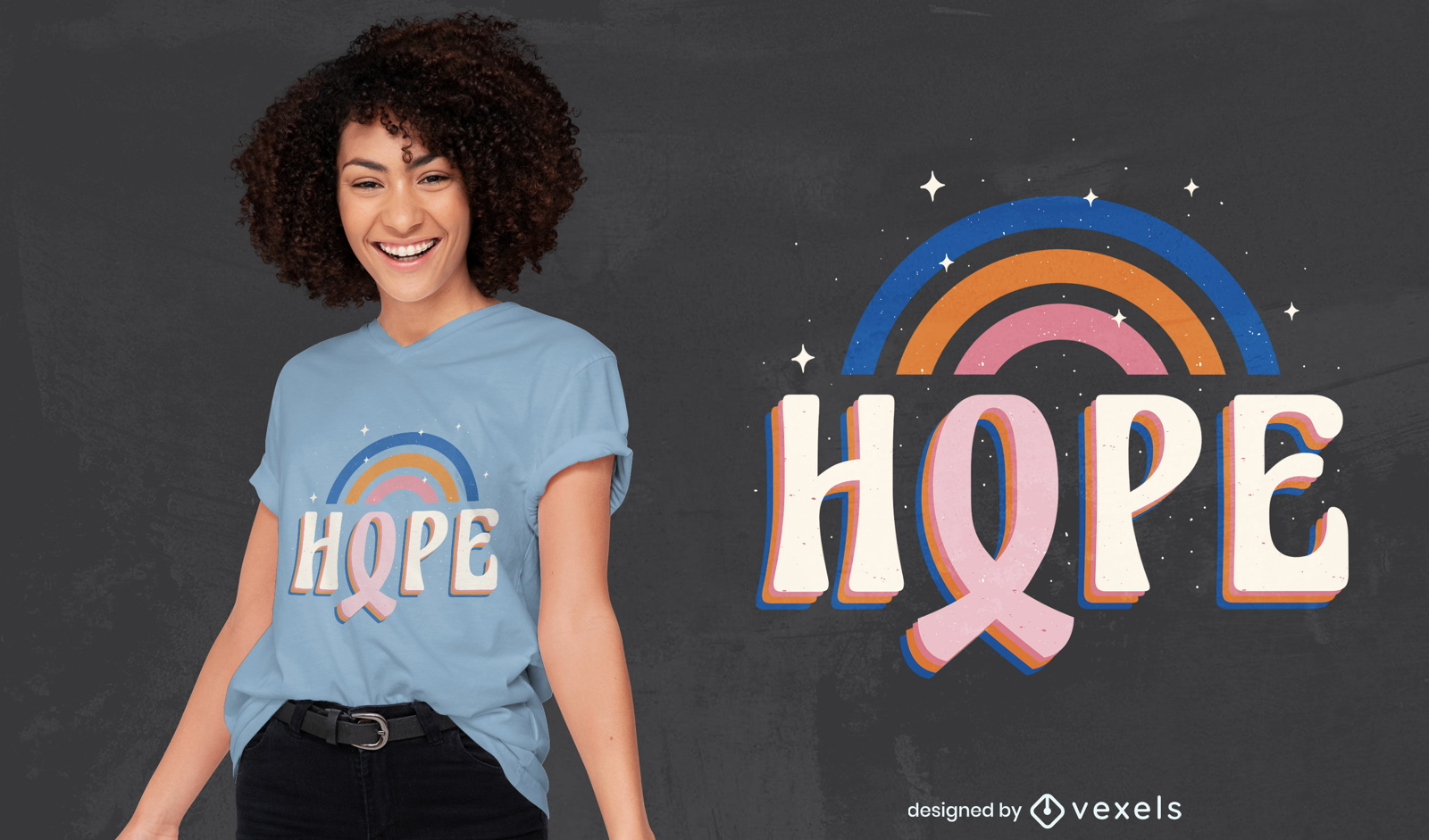 Hermoso diseño de camiseta de concienciación sobre el cáncer de mama