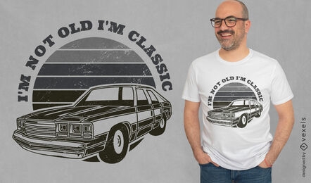 Vintage car transport t-shirt design