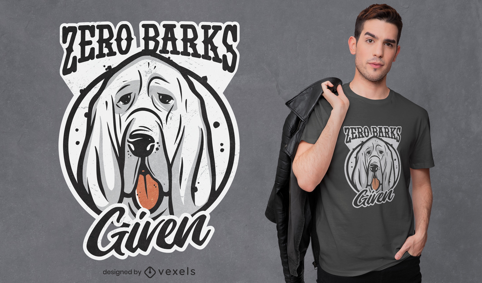 Barks com design engra?ado de camiseta para cachorro
