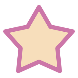 Netter Sternfarbstrich PNG-Design