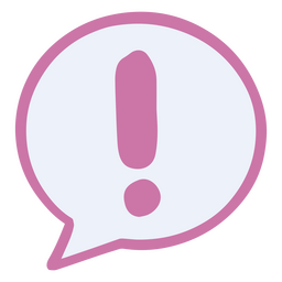 Ausrufezeichen Farbstrich PNG-Design