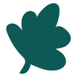 Light blue leaf flat PNG Design