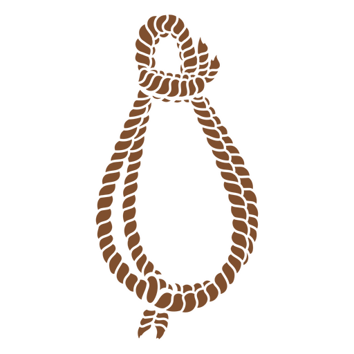 Wild west cowboy rope cut out PNG Design