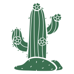 Cacto do deserto do oeste selvagem cortado Desenho PNG