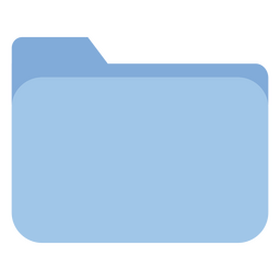 Blue folder squared PNG Design