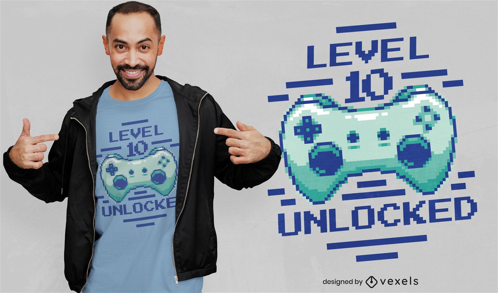 Joystick Level 10 T-Shirt-Design