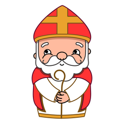 Christmas characters red pastor color stroke PNG Design Transparent PNG