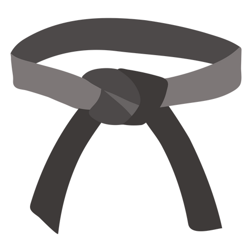 Karate flat belt PNG Design