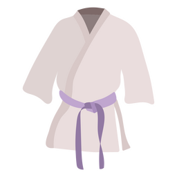 Karate flacher violetter Gürtel PNG-Design Transparent PNG