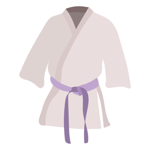 Cinturón karate plano violeta Diseño PNG