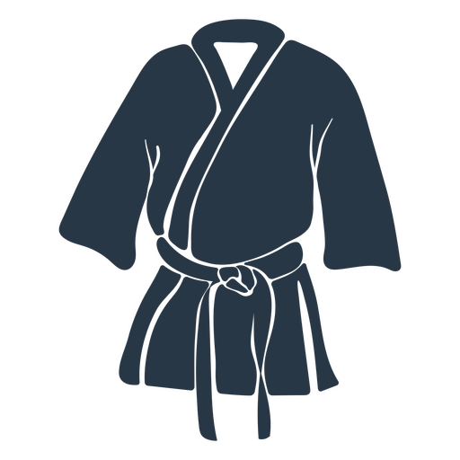 Karate kimono people silhouette