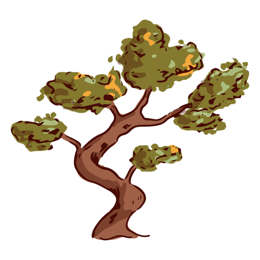 Ícone bonsai esboçado Desenho PNG