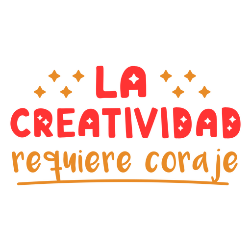 Citação espanhola motivacional criativa Desenho PNG