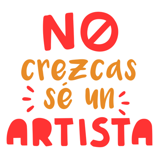 Citação em espanhol do artista Desenho PNG