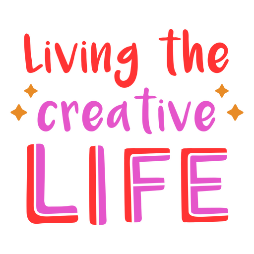Creative life motivational quote PNG Design