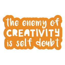 Motivationszitat der Kreativität PNG-Design