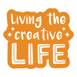 Creative life art motivational quote PNG Design