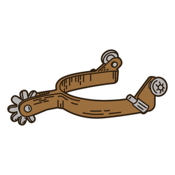 Trazo de color de estímulo del salvaje oeste Diseño PNG
