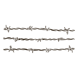 Wild-West-Stacheldraht ausgeschnitten PNG-Design