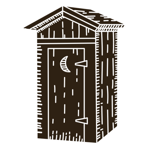 Recorte del baño de la cabaña del salvaje oeste Diseño PNG