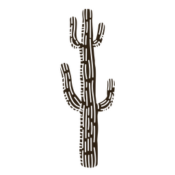 Wild west cactus plant cut out PNG Design Transparent PNG