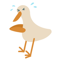 Pato batendo palmas Desenho PNG