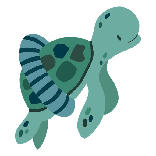 Turtle with tutu flat