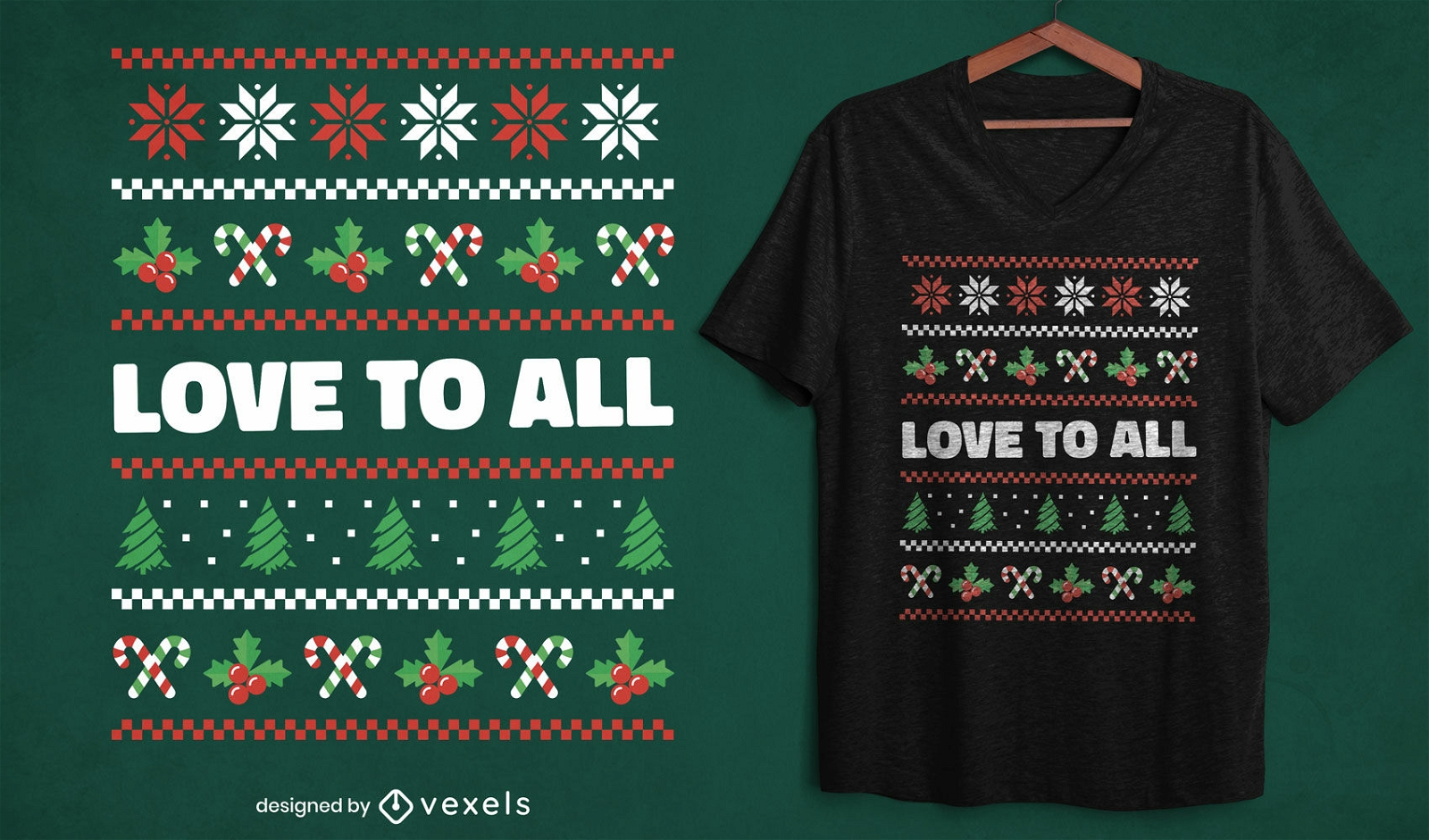 Christmas quote ugly sweater t-shirt design