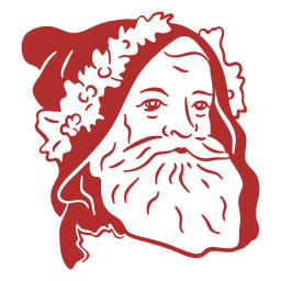Papai Noel em acidente vascular cerebral cheio de capuz Desenho PNG