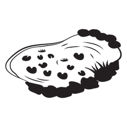 Elemento recortado de estanque de agua Diseño PNG