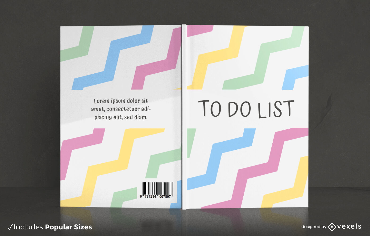 Excelente design de capa de livro de lista de tarefas