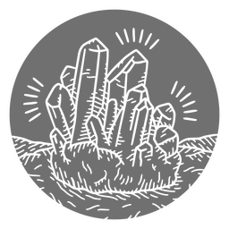 Natürliches Kristallelement ausgeschnitten PNG-Design