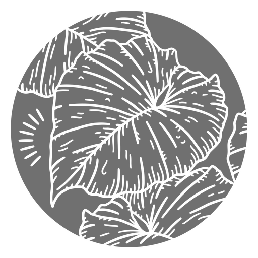 Tropisches Blatt natürliches Element ausgeschnitten PNG-Design