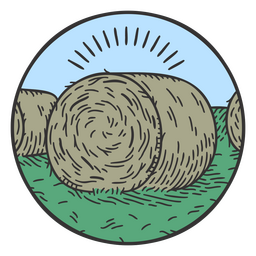 Ballenfeld-Farbstrichelement PNG-Design