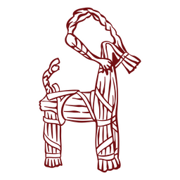 Large decorative reindeer PNG Design