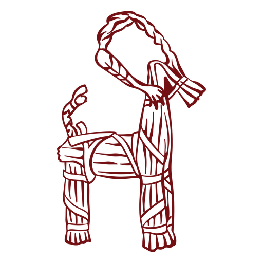Großes dekoratives Rentier PNG-Design