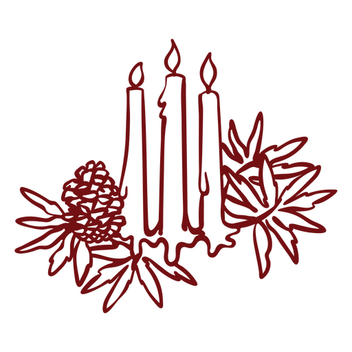 Solstício de curso de velas Desenho PNG