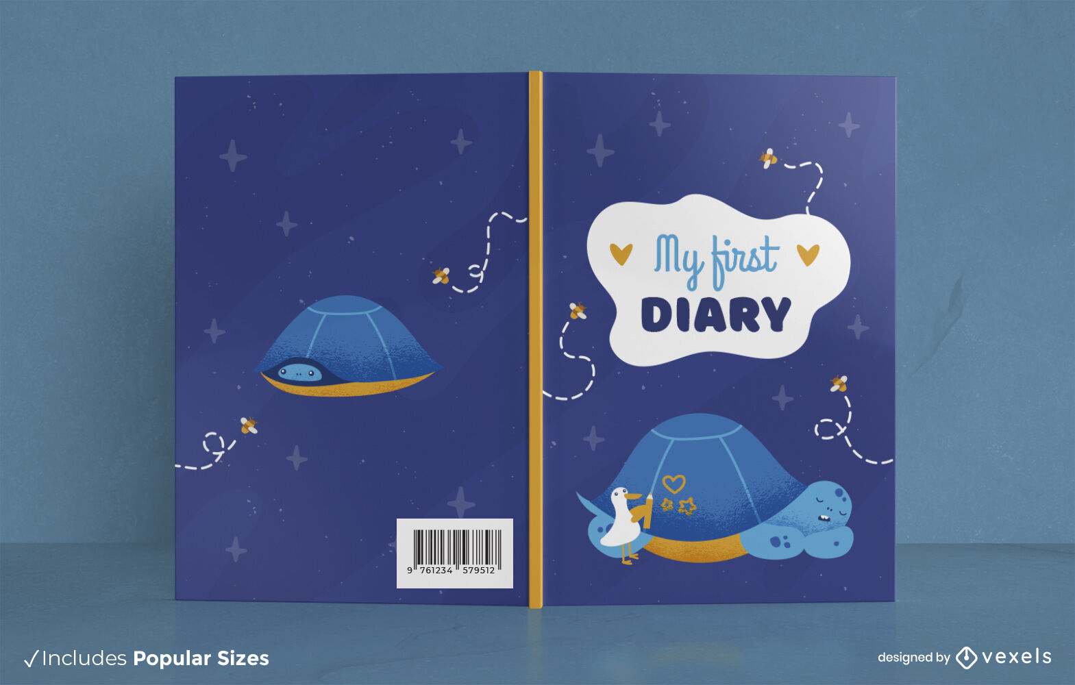 Niedliches Schildkrötentier-Schlafbezug-Design