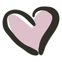 Pink heart watercolor PNG Design Transparent PNG