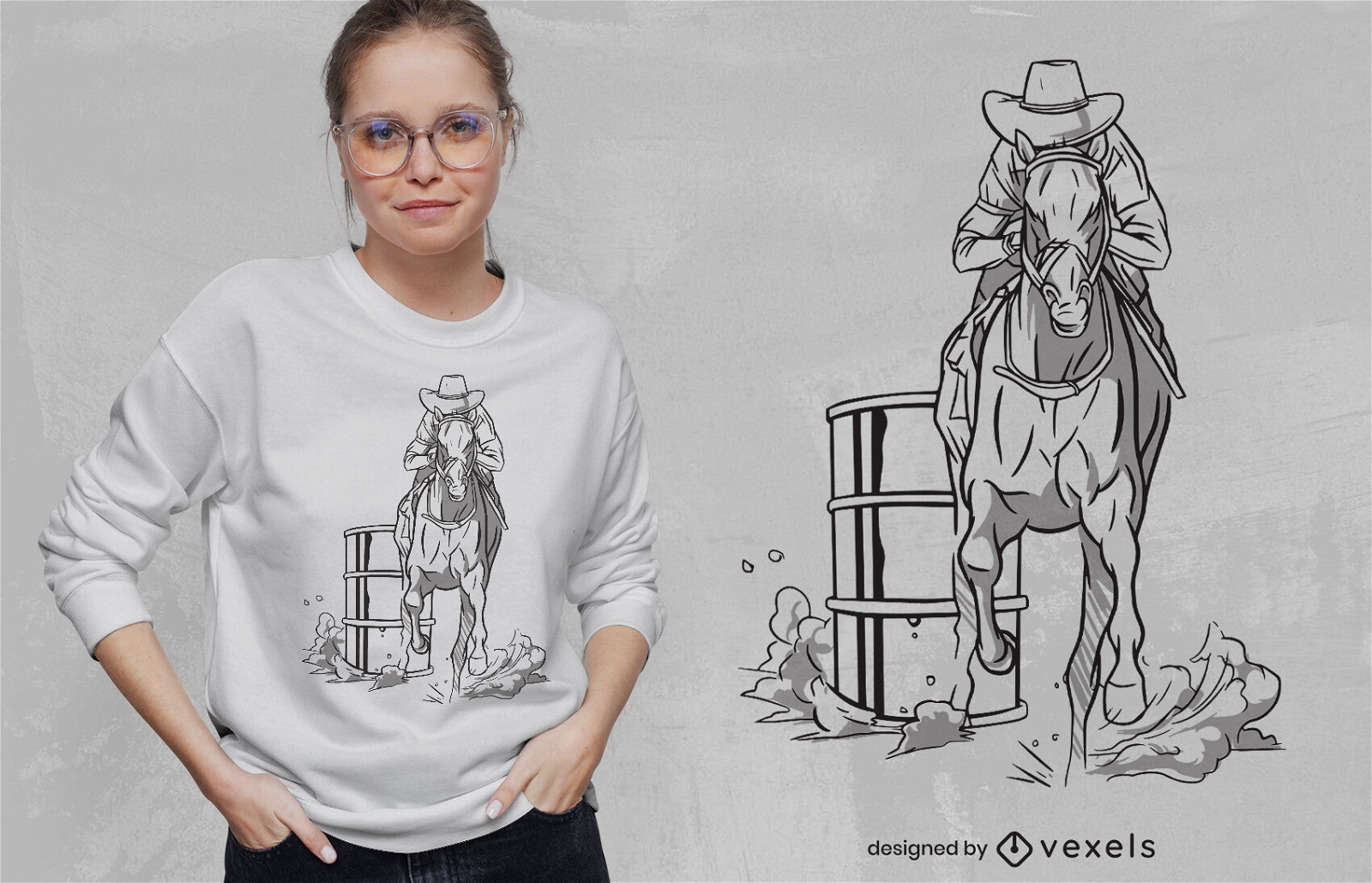 SOLICITAR diseño de camiseta de vaquero