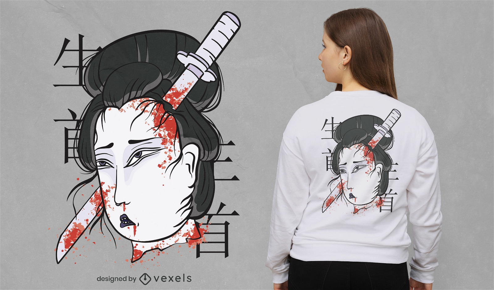 Design legal de camiseta feminina japonesa