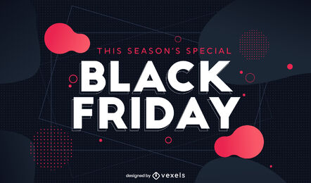 Gran diseño de banner de viernes negro